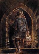 William Blake Los Entering the Grave oil